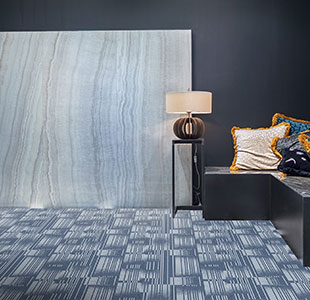 Niebieska pętla Współczesny komercyjny dywan