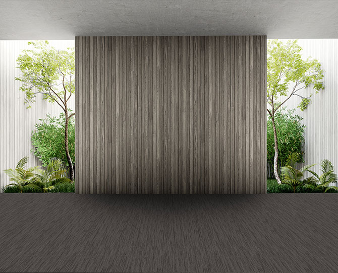 Dark Grey Striped Office Carpet