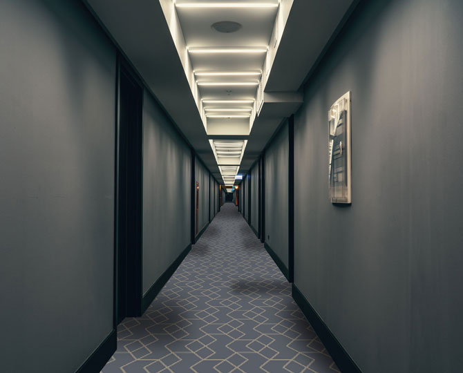 Blue Loop Modern Office Carpet