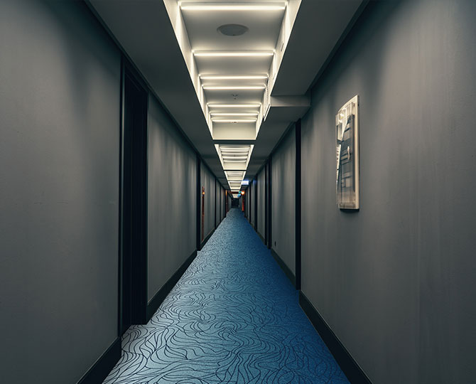 Blue Cut Modern Hotel Carpets