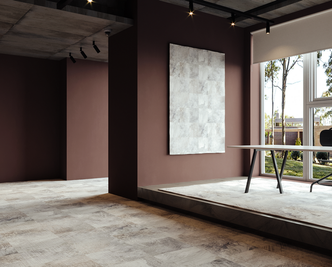 Sztuka VISUAL Grey Loop Modern Commercial Carpet Tiles