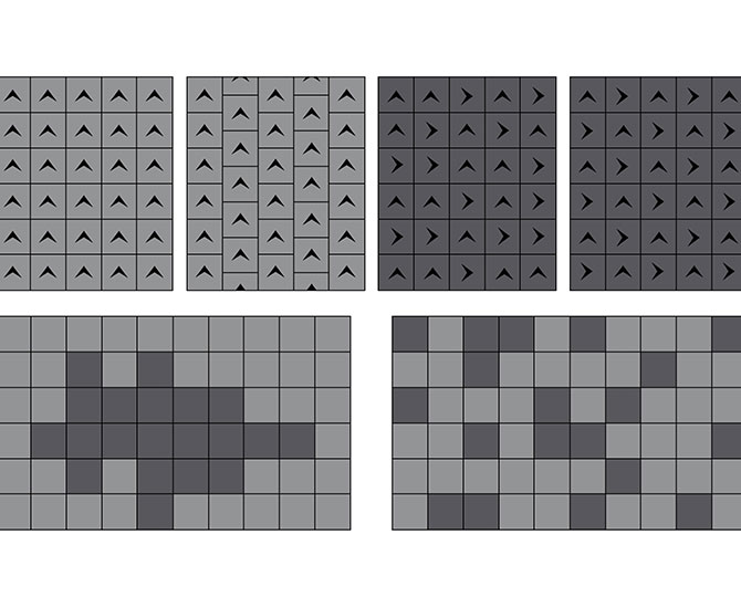 Szkatułka Cube White Loop Modern Commercial Carpet Tiles