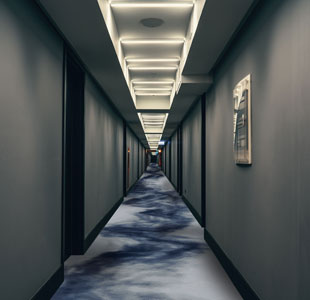 Blue Cut Luxury Hotel Corridor Carpet